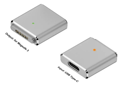 Adaptador De Carga Ubs-c A Magsafe 3 Para Macbook Air Pro Plateado