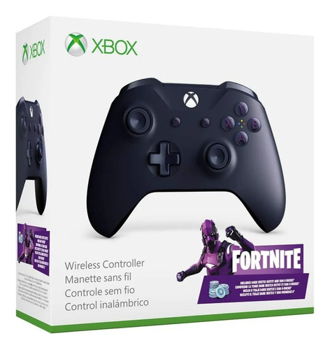 Control Xbox Edicion Fortnite Sin Codigo De Juego Morado (Reacondicionado)