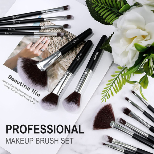Set De Brochas De Maquillaje, Solve 32 Piezas Brochas De ...