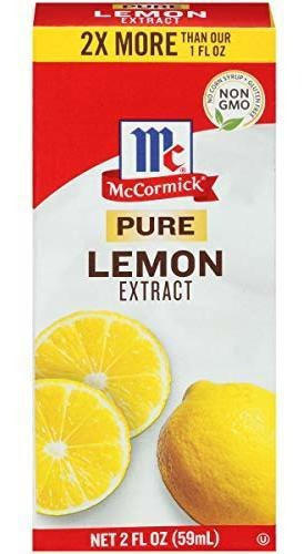 Mccormick Extracto De Limón Puro, 2 Onzas Líquidas (paquete 