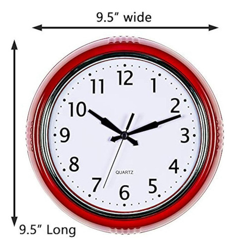 Reloj De Pared Doméstico Con Diseño De Esfera De Aluminio De