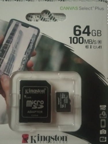 Tarjeta De Memoria Micro Sd Marca Kingston De 64 Gb