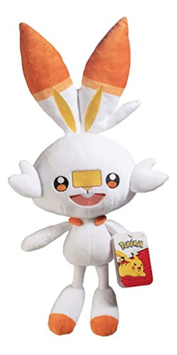 Peluche Scorbunny Grande De Pokmon De 12 Pulgadas, Juguete D