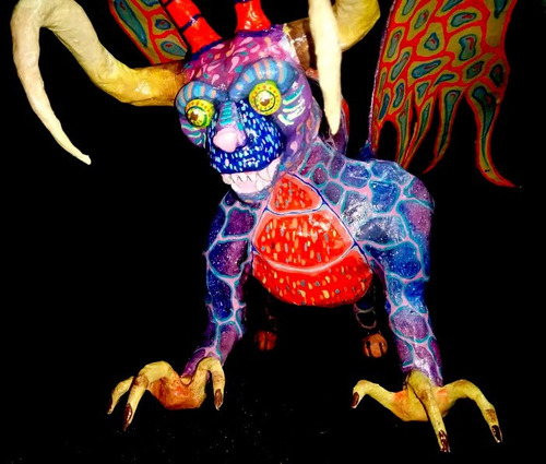 Alebrije Tigre Cartonería Mexicana