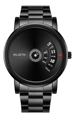 Nuevo Reloj Negro Wlisth Para Hombre, Personalizado, Imperme