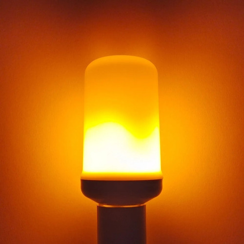 Imagen 7 de 10 de Lampara Led Fuego Efecto Magma 5w E27