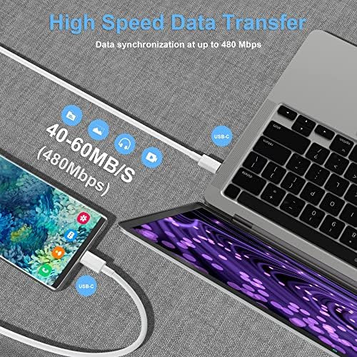 Paquete De 2 Cables De Carga Usb C A Usb C De 10 Pies Y 100