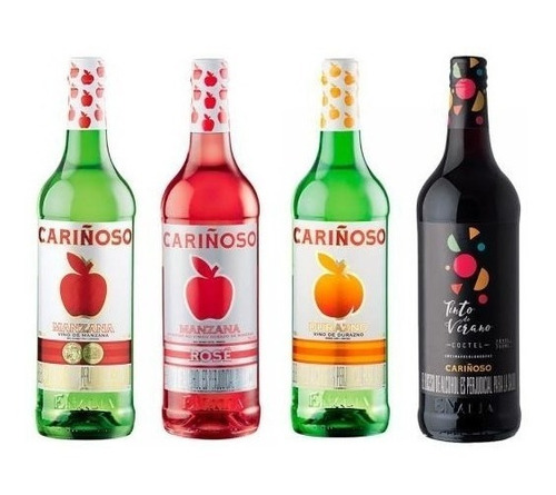 Imagen 4 de 4 de Vino Cariñoso Tinto De Verano Coctel 750 Ml