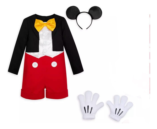 Mickey Mouse Y Amigos Set 4 Disfraces Talla 3 Disney