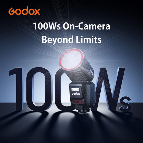 Godox V100 C Godox Flash Para Canon - 100ws Ttl Flash Para