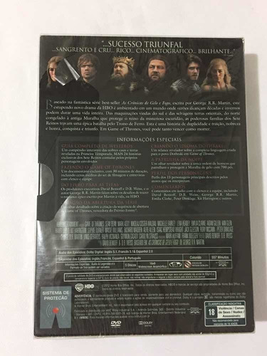 Game Of Thrones Primeira Temporada Completa - Lacrado