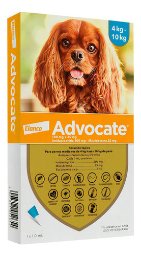 Bayer Advocate Antiparasitario Pipeta Para Perros 4 - 10 Kg