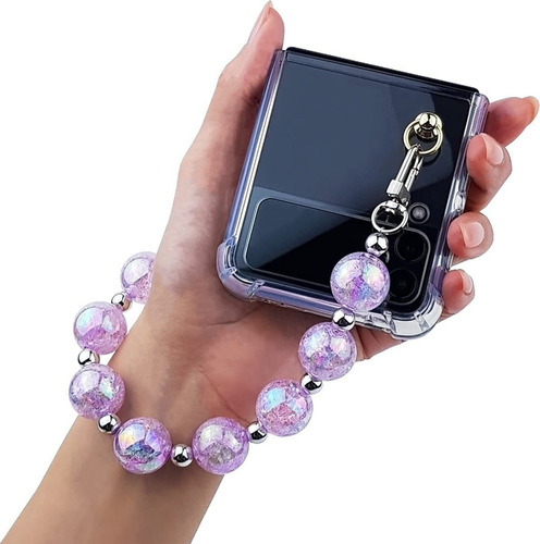 Para Samsung Galaxy Z Flip 3 Funda 5g Bling Beads Wrik240