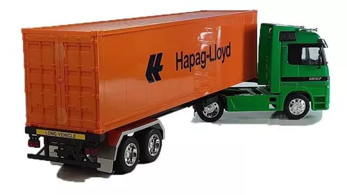 Miniatura Mercedes Benz Actros 4x2 Com Carreta 1/32 - Welly