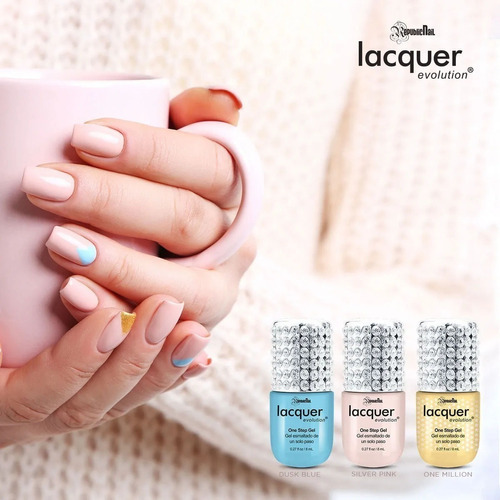Gel Para Uñas Lacquer Evolution 1 Paso 8ml Tonos Especiales Color Navale