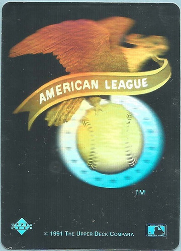 Mlb Liga Americana Holograma - Upper Deck 1991