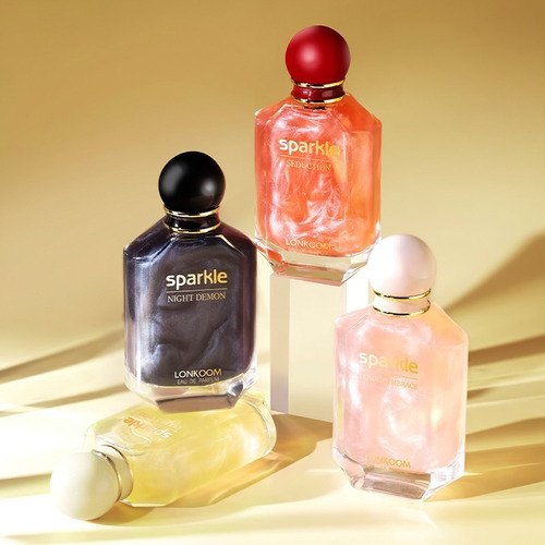 Perfume Lonkoom Sparkle Seduction Eau De Parfum para mujer, 100 ml