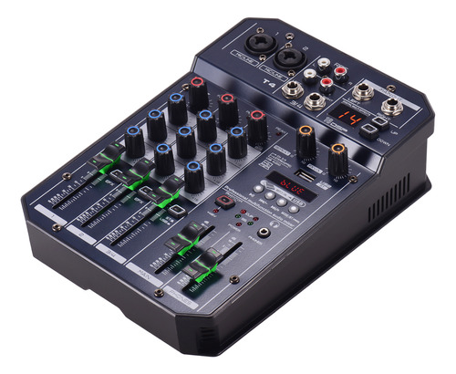 Consola De Mezclas, Reproductor De Mp3, T4 Power Network Par