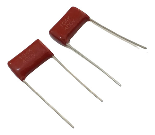 Kit Com 2 Capacitor Poliéster 104k 0,1uf || 100nf || 400v