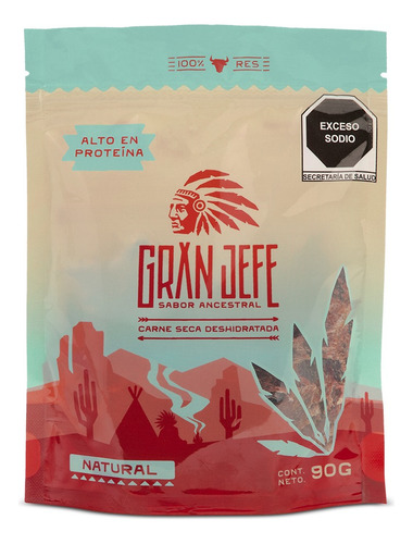 Cecina Gran Jefe Sabor Natural 90 Gramos