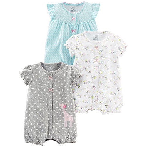 Ropa Para Bebe Bodys X3 Para Niña Talla Recién Nacido