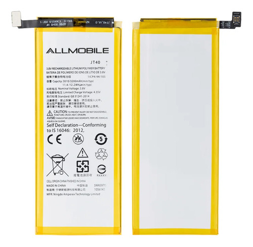 Pila Bateria Oem Jt40 Li-ion G6 Plus 3200 Mah 1