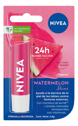 Bálsamo Labial Watermelon Shine Lip Balm | Nivea 