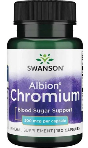 Cromo Albion Para Fitness Y Asistencia Metabólica 200mcg 180