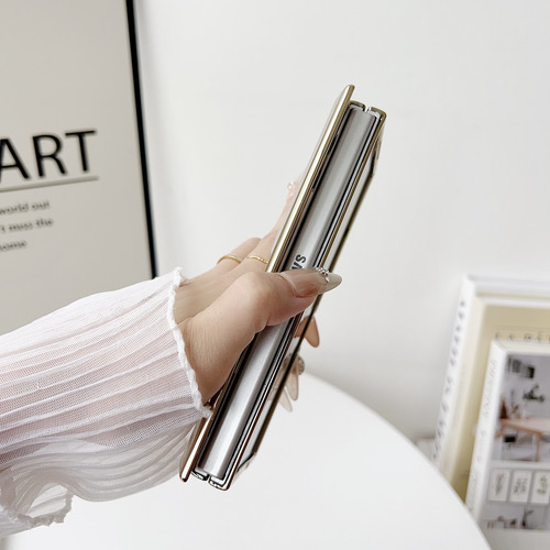Funda Para Huawei Mate X3/x5/x6/honor Magic V3, Delgada, Ligera, Protectora Transparente, Con Marco Galvanizado