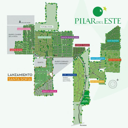 Terreno En Venta En Barrio Santa Emilia, Pilar Del Este.