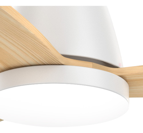 Ventilador De Techo Luz Led Diseño Galaxy Madera Buena Luz Cantidad De Aspas 3 Estructura Negro Diámetro 1.32 M Frecuencia 60hz Material De Las Aspas Metal