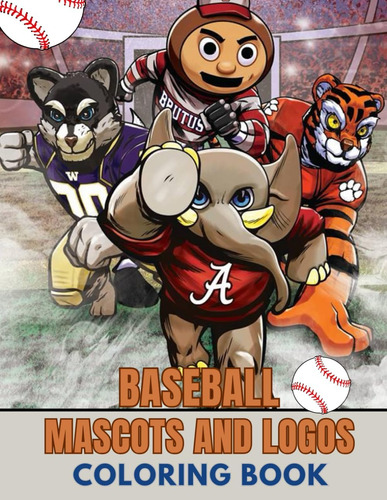 Libro: Baseball Mascots & Logos Coloring Book: Amazing Color