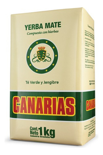 Yerba Canarias Te Verde Y Jengibre 500g