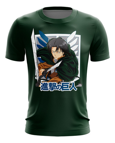 Playera Sublimada Shingeki No Kyojin Levi D2 Infantil