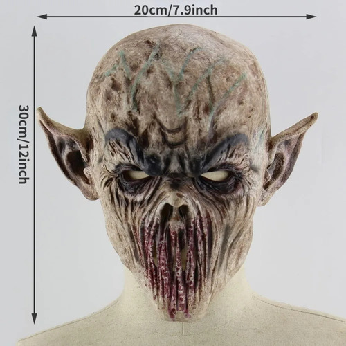 Máscara De Zumbi Máscara Assustadora De Halloween Terror Gho