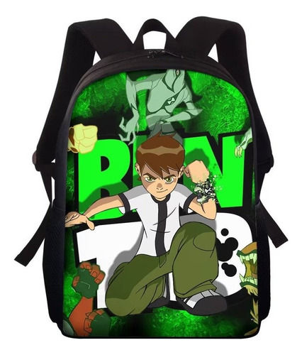 Mochila Escolar Informal Para Estudantes Do Ben 10