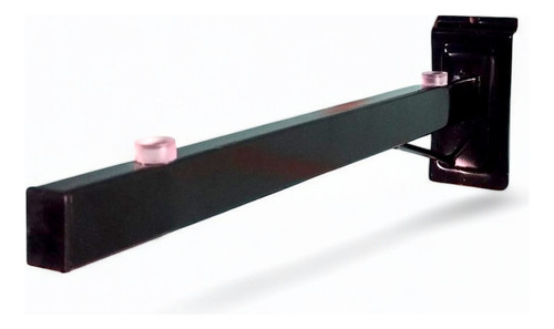 Mensula Panel Ranurado Negra 35 Cm Reforzada X 2 Unidades Negro