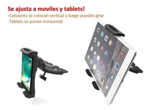 Imagen 5 de 5 de Soporte Base Celular Y Tablet Auto Hasta 10.5 Universal