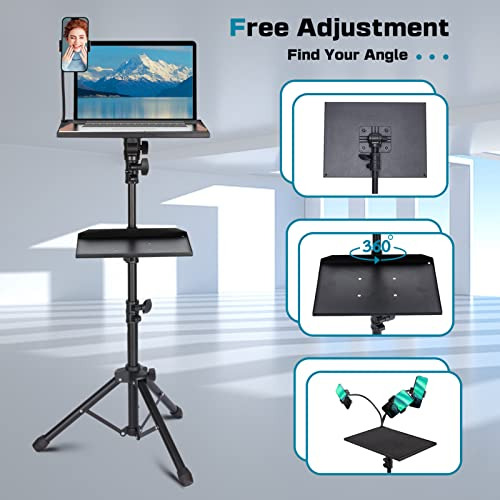 Soporte Trípode Proyector Con Estantes Ajustable 50