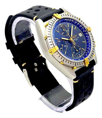 Relógio Breitling Chronomat Chronocockpit Preto Aço E Ouro Aço (Usado)