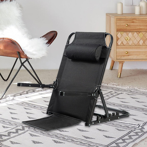 Respaldo De Cama Plegable Ajustable Lazy Floor Silla Soporte