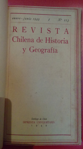 Revista Chilena De Historia Y Geografía N.º 113 