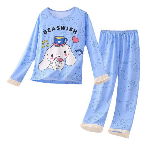 Conjunto De Pijama Sanrio Cinnamoroll Con Dibujos Animados P