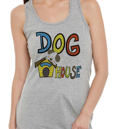 Musculosa Dog House Bone Casa De Perro