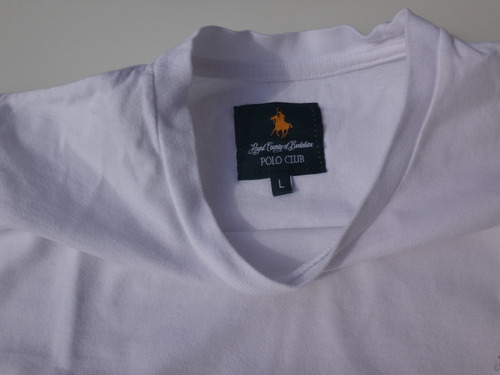 Remera Polo Club Manga Larga Hombre Blanca Talle L