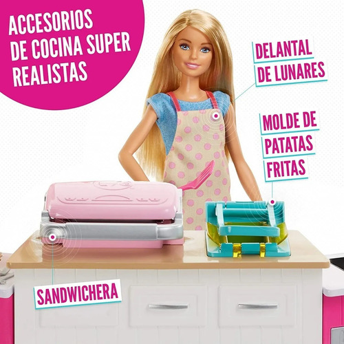 Cocina De Barbie Chef Ultimate Kitchen De Lujo Sonidos Luces | Cuotas sin interés Cocina De Barbie Chef Ultimate Kitchen De Lujo Sonidos Luces | Cuotas sin interés