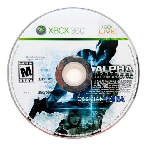 Alpha Protocol The Espionage Rpg Xbox 360 (Reacondicionado)