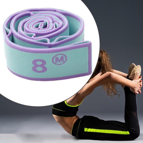 Correa Elástica Para Yoga Segmentada, Cinturón De Azul