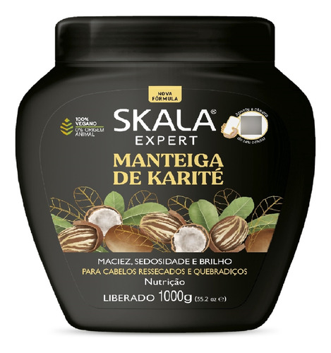 Máscara Creme Tratamento Cabelo Karite Pote Skala 1kg