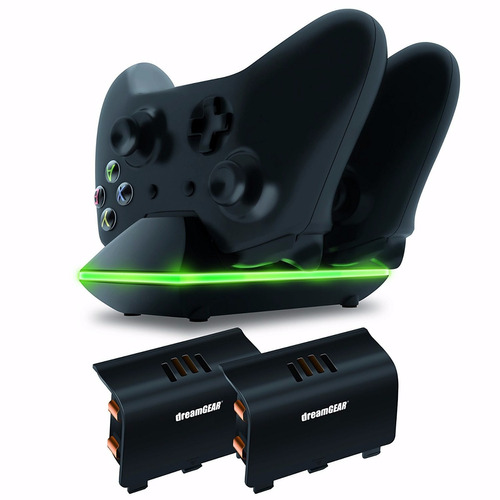 Control Xbox One Cargador Para 2 Controles Bateria Dreamgear